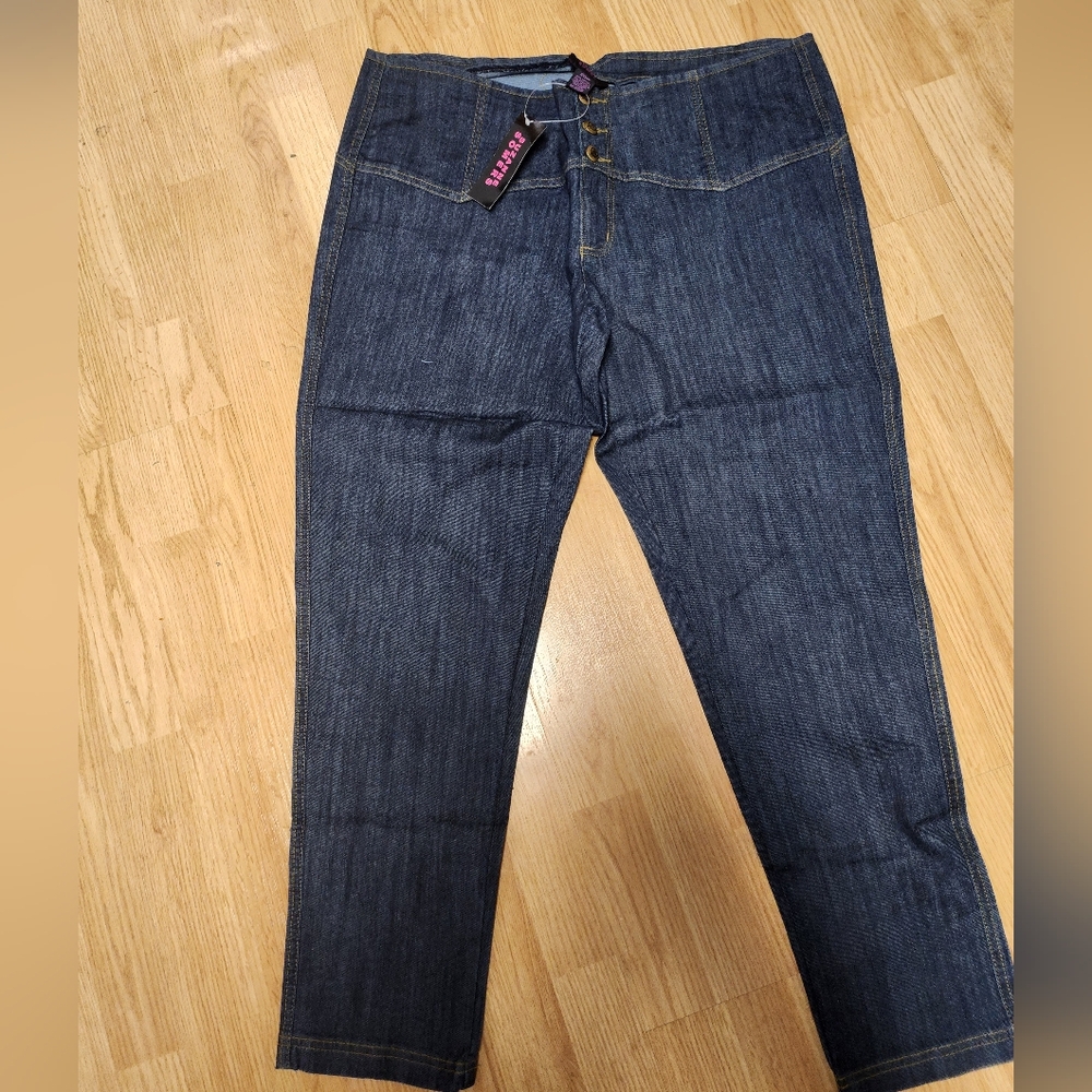 QVC Suzanne Somers soft dark denim jeans, size 20W NEW